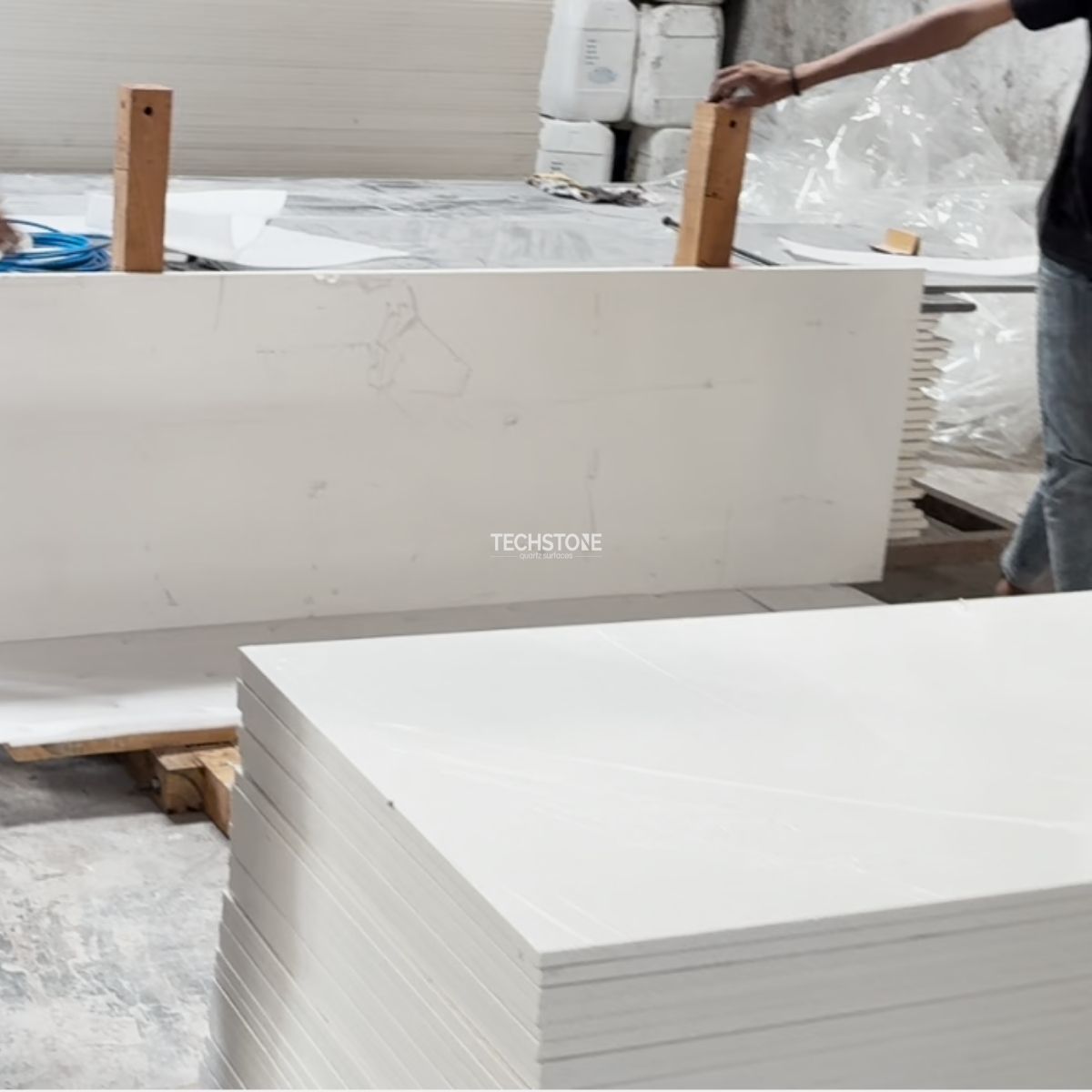 In-House Quartz Slab Production