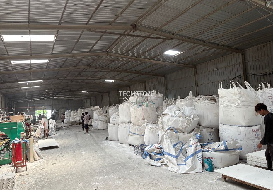 Quartz Slabs Raw Material Warehouse