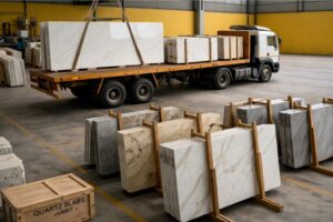 quartz stone slabs export India