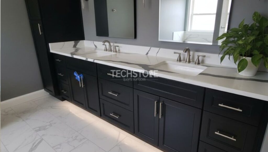 Quartz Stone Bathroom Countertops Design